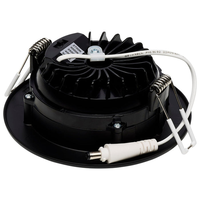 SATCO 12W LED 4" Downlight Gimbaled CCT Selectable Remote Driver 120V - ROUND/BLACK S11619R1