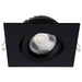 SATCO 12W LED 4" Downlight Gimbaled CCT Selectable Remote Driver 120V -SQUARE/BLACK S11622R1