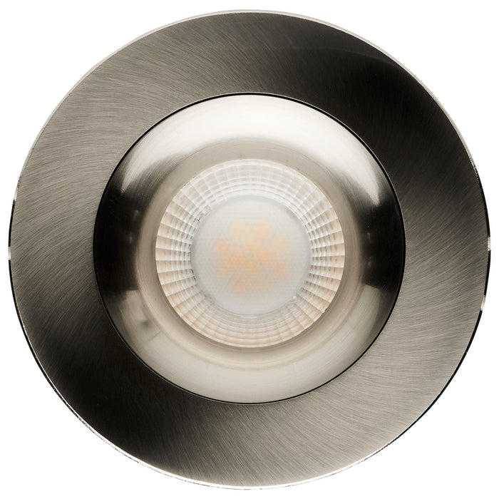 SATCO 12W LED 3.5" Downlight Gimbaled CCT Selectable Remote Driver 120V - ROUND/BRUSHED NICKEL S11626R1