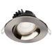 SATCO 12W LED 3.5" Downlight Gimbaled CCT Selectable Remote Driver 120V - ROUND/BRUSHED NICKEL S11626R1