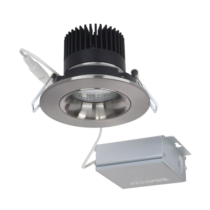 SPRINT 12W LED 3.5" Downlight Gimbaled 3000K  120V Dimmable Remote Driver - ROUND/BRUSHED NICKEL S11626