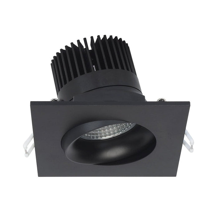 SATCO 12W LED 3.5" Downlight Gimbaled 3000K  120V Dimmable Remote Driver - SQUARE/BLACK S11628