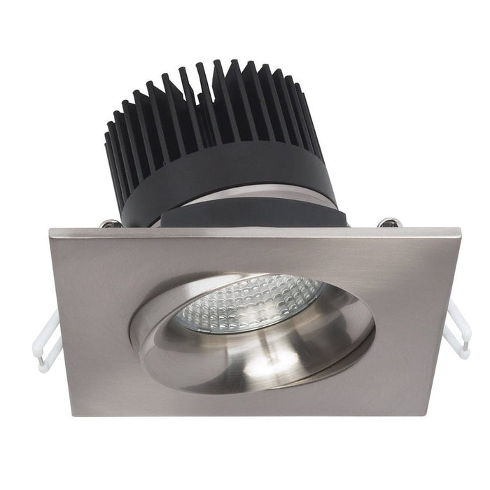 SPRINT 12W LED 3.5" Downlight Gimbaled 3000K  120V Dimmable Remote Driver - SQUARE/BRUSHED NICKEL S11629