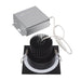 SATCO 12W LED 3.5" Downlight 3000K 120V Dimmable Remote Driver - SQUARE/BLACK S11634