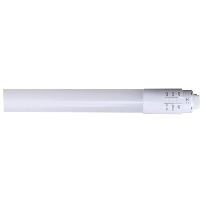 SATCO 30 Watt T8 LED - Recessed Double Contact HO/VHO Base - CCT Selectable - Type B - Ballast Bypass - PET Shatterproof Coated - White Finish - 72 Inches - 120-277 Volt - 10-Pack S11754