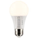 SATCO 6 Watt A19 LED - Medium Base - CCT Selectable - White Finish - 90 CRI - 120 Volt S11770