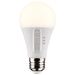 SATCO 12 Watt A19 LED - Medium Base - CCT Selectable - White Finish - 90 CRI - 120 Volt - 4 Pack S11776