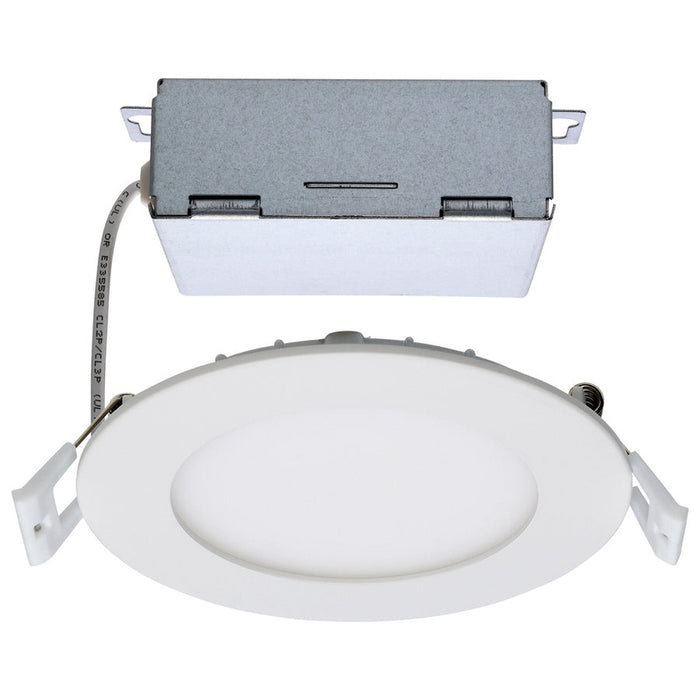 SATCO 10W LED SLIMFIT 4" DOWNLIGHT CCT SELECTABLE - ROUND/WHITE S11826