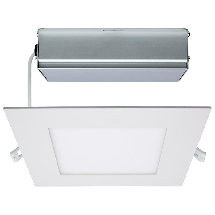 SATCO 24 Watt - LED Direct Wire Downlight - Edge-lit - 8 inch - CCT Selectable - 120 volt - Dimmable - Square - Remote Driver S11831