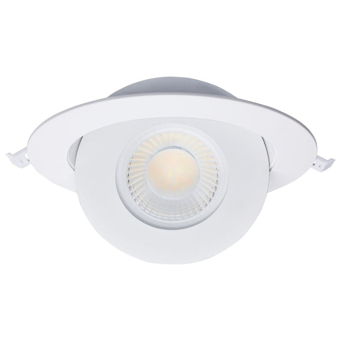 SATCO 15 Watt - CCT Selectable - LED Direct Wire Downlight - Gimbaled - 6 Inch Round - Remote Driver - White S11860