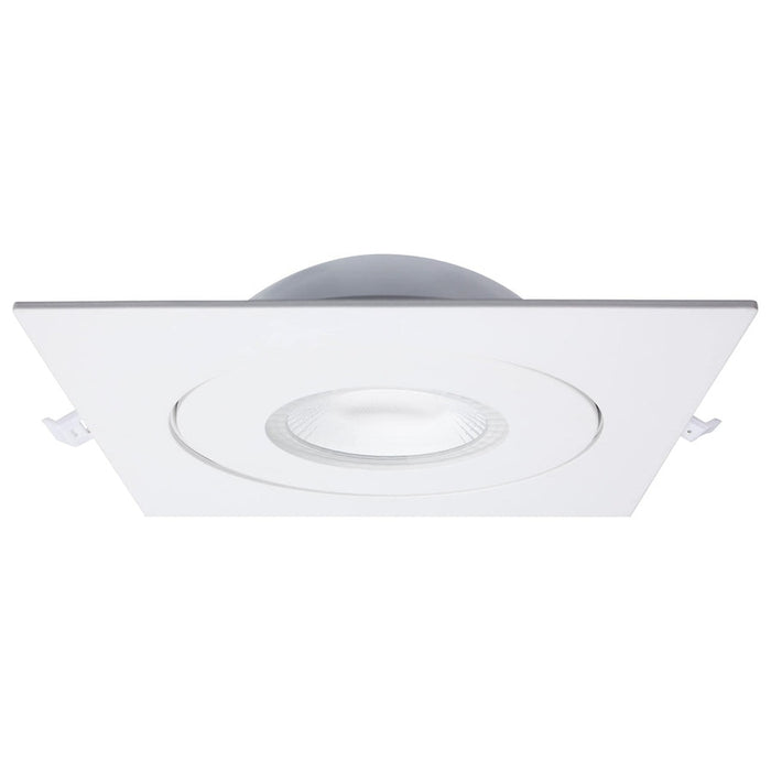 SATCO 15 Watt - CCT Selectable - LED Direct Wire Downlight - Gimbaled - 6 Inch Square - Remote Driver - White S11861