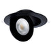 SATCO 15 Watt - CCT Selectable - LED Direct Wire Downlight - Gimbaled - 6 Inch Round - Remote Driver - Black S11862