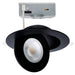 SATCO 15 Watt - CCT Selectable - LED Direct Wire Downlight - Gimbaled - 6 Inch Round - Remote Driver - Black S11862