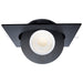 SATCO 15 Watt - CCT Selectable - LED Direct Wire Downlight - Gimbaled - 6 Inch Square - Remote Driver - Black S11863