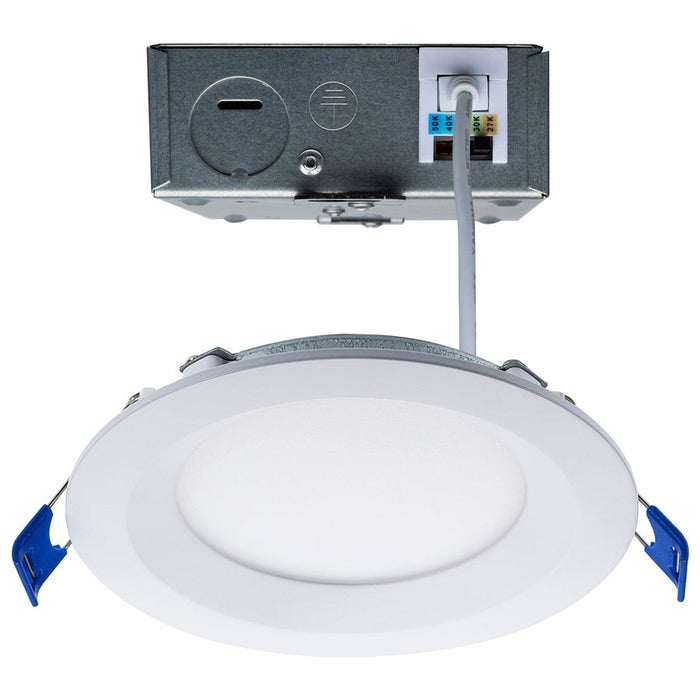 SATCO 12W LED Low Profile Regress Baffle 4" Downlight Remote Driver CCT Selectable 120V - ROUND/WHITE S11870