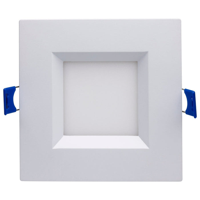 SATCO 12W LED Low Profile Regress Baffle 4" Downlight Remote Driver CCT Selectable 120V - SQUARE/WHITE S11871