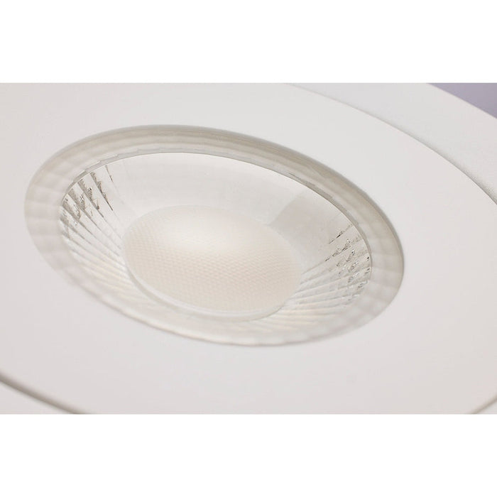 SATCO 15W LED Fire Rated 6" Directional Downlight CCT Selectable Dimmable 120V - ROUND/WHITE S11881