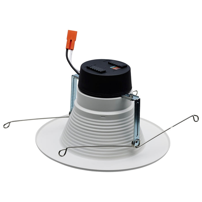 Field Selectable LED Downlight Retrofit - Deep Baffle - 8/10.5/13.5 Watts - 27K/30K/35K/40K/50K CCT - 5-6 Inch - Round Shape