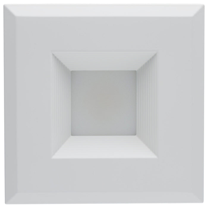 Field Selectable LED Downlight Retrofit - Deep Baffle - 5.8/7/9.5 Watts - 27K/30K/35K/40K/50K CCT - 4 Inch - Square Shape