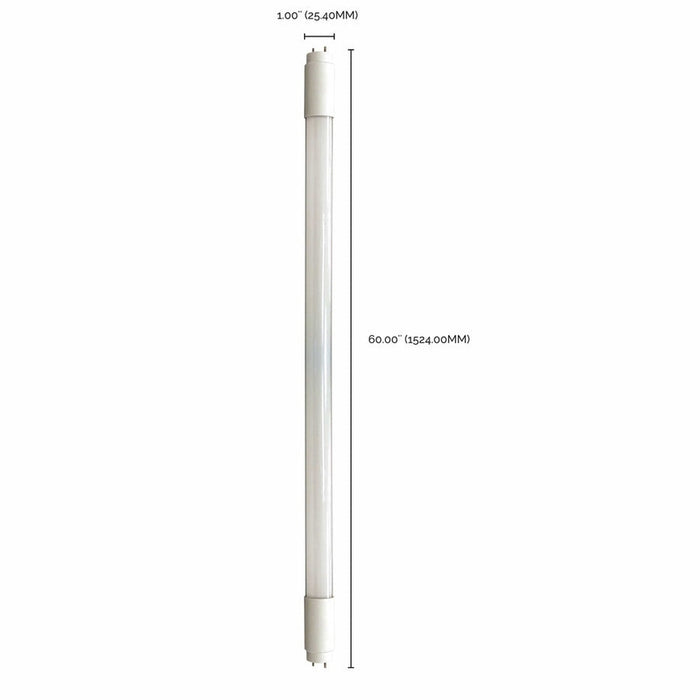 SATCO 5 Foot - 22 Watt - Linear LED T8 - Type B Ballast Bypass - G13 Bi-Pin Base - 80 CRI - 5000K - 10-Pack S11954