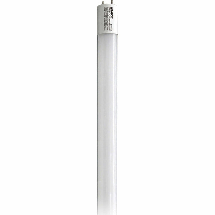 SATCO 10.5 Watt T8 LED - 4Ft - 5000K - Medium Bi Pin base - 50000 Average rated hours - 1700 Lumens - Type B - Ballast Bypass - Single or Double Ended Wiring - 25-Pack S11963