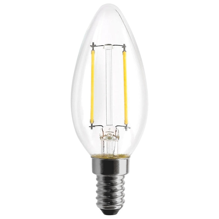 SATCO 4.5 Watt - B11 LED - Clear - 350 Lumens - 4000K - European base - 120 Volt S12116