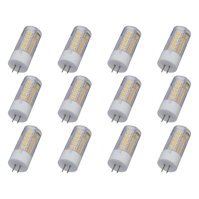 3W Mini LED - G4 Base - 3000K - Clear Finish - 12V - 12PK