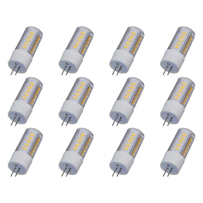 4.5W Mini LED - G4 Base - 3000K - Clear Finish - 12V - 12PK