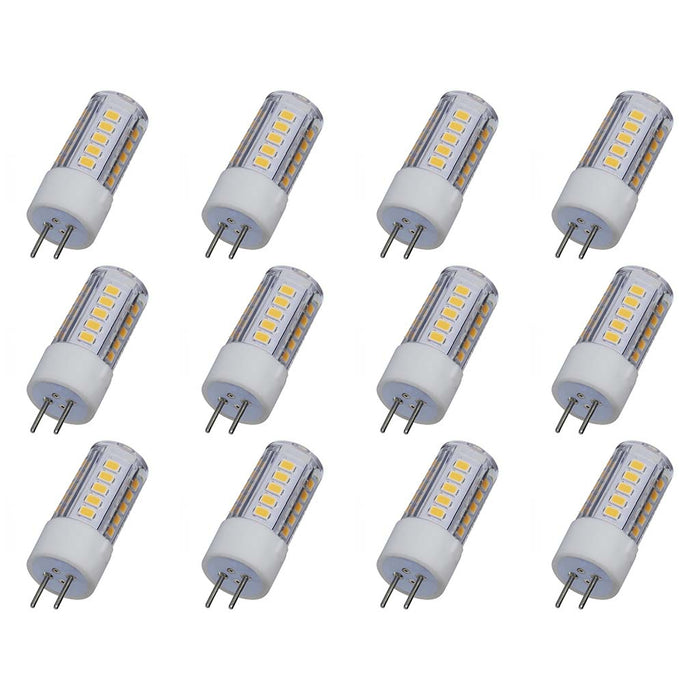 4.5W Mini LED - GY6.35 Base - 3000K - Clear Finish - 12V - 12PK