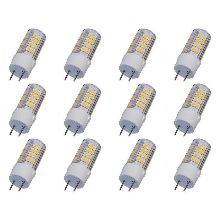 4.5W Mini LED - G8 Base - 3000K - Clear Finish - 120V - 12PK