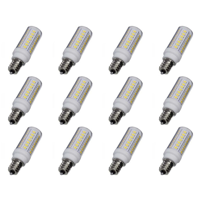 5W Mini LED - Candelabra Base - 5000K - Clear Finish - 120V - 12PK