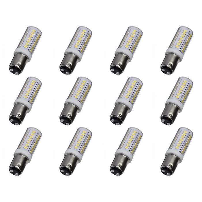 5W Mini LED - Bayonet Double Contact Base - 5000K - Clear Finish - 120V - 12PK