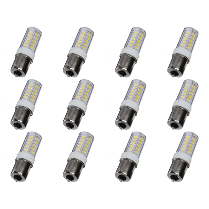 4.5W Mini LED - Bayonet Single Contact Base - 5000K - Clear Finish - 120V - 12PK