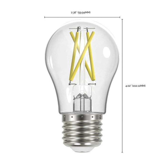 SATCO 5 Watt LED A19 - Clear - Medium Base - 3000K - 90 CRI - 120 Volt S12409