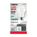 SATCO 8 Watt LED A19 - Clear - Medium Base - 4000K - 90 CRI - 120 Volt S12417