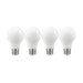 SATCO 11 Watt A19 LED - 75 Watt Replacement - Soft White - Medium base - 2700K - 120 Volt - 4-Pack S12438