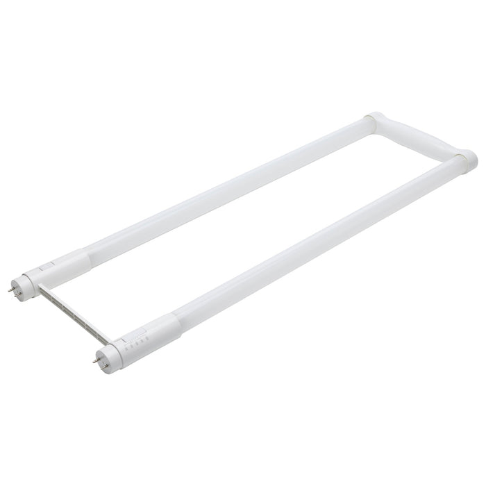 11.5/13/15 Wattage Selectable T8 U-Bend LED - 30K/35K/40K/50K/65K CCT Selectable - 6-Inch - Frost Finish - 120-277 Range Voltage - 12-Pack