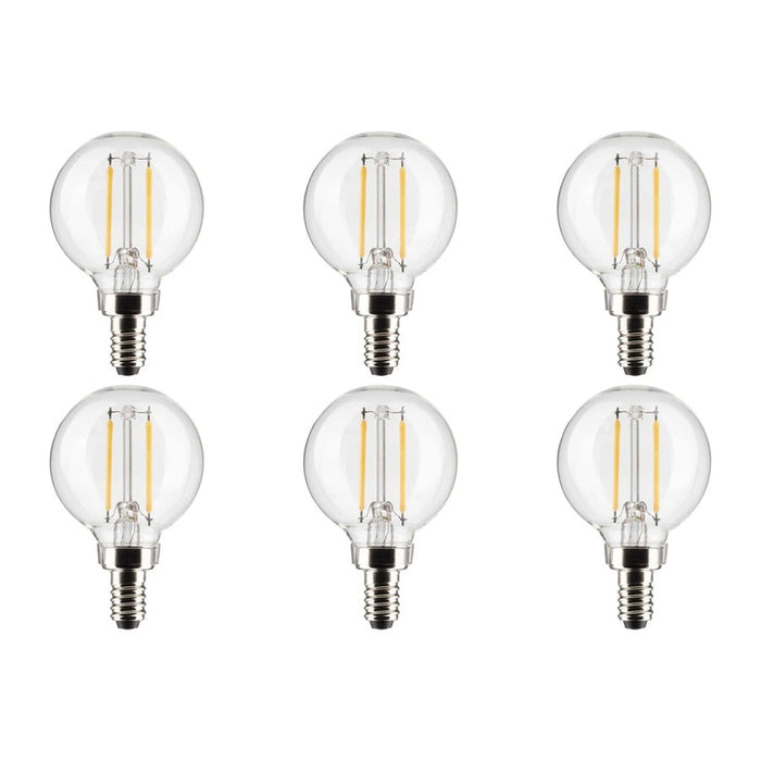 3W G16.5 LED - Clear - Candelabra base - 90 CRI - 4000K - 120V - 6-Pack