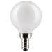 SATCO 4.5 Watt G16.5 LED - White - Candelabra base - 90 CRI - 2700K - 120 Volt S21207