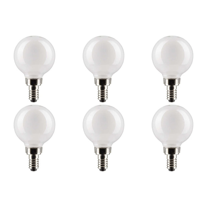 5.5W G16.5 LED - White - Candelabra base - 90 CRI - 4000K - 120V - 6-Pack