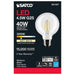 SATCO 4.5 Watt G25 LED - Clear - Medium base - 90 CRI - 3000K - 120 Volt S21227