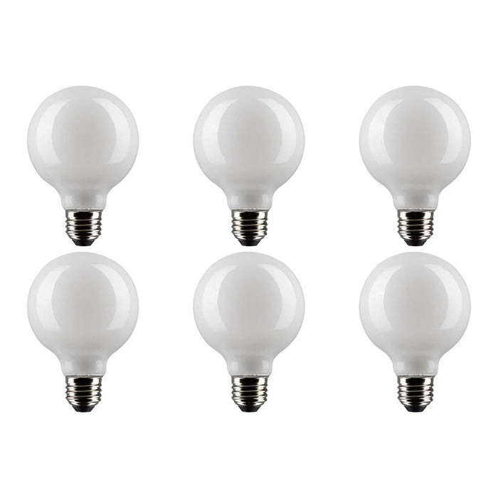 4.5W G25 LED - White - Medium base - 90 CRI - 4000K - 120V - 6-Pack