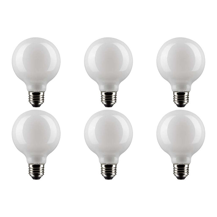 4.5W G25 LED - White - Medium base - 90 CRI - 2700K - 120V - 6-Pack