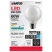 SATCO 6 Watt G25 LED - White - Medium base - 90 CRI - 4000K - 120 Volt S21240