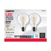 SATCO 6 Watt G25 LED - Clear - Medium base - 90 CRI - 3000K - 120 Volt - 2 Pack S21246