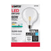 SATCO 6 Watt G40 LED - Clear - Medium base - 90 CRI - 4000K - 120 Volt S21254