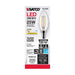 SATCO 3 Watt B11 LED - Clear - Candelabra base - 90 CRI - 2700K - 120 Volt S21262