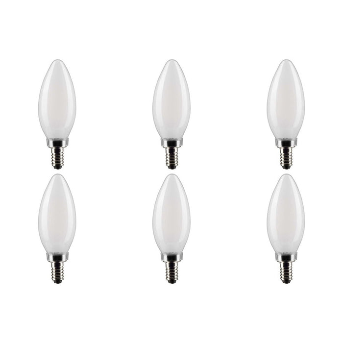 3W B11 LED - Frost - Candelabra base - 90 CRI - 2700K - 120V - 6-Pack