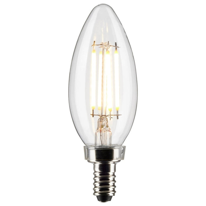 SATCO 4 Watt B11 LED - Clear - Candelabra base - 90 CRI - 2700K - 120 Volt S21264