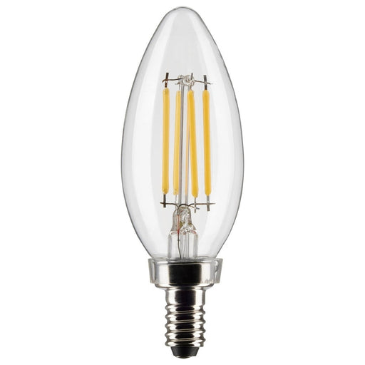 SATCO 4 Watt B11 LED - Clear - Candelabra base - 90 CRI - 2700K - 120 Volt S21264